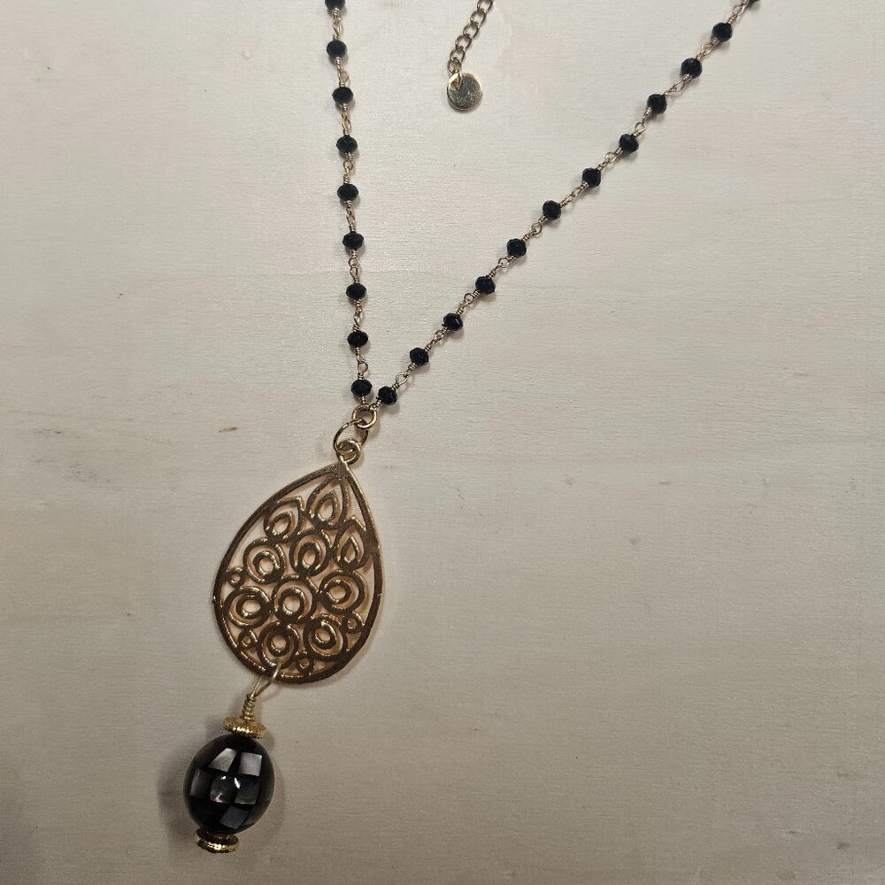Black chain necklace